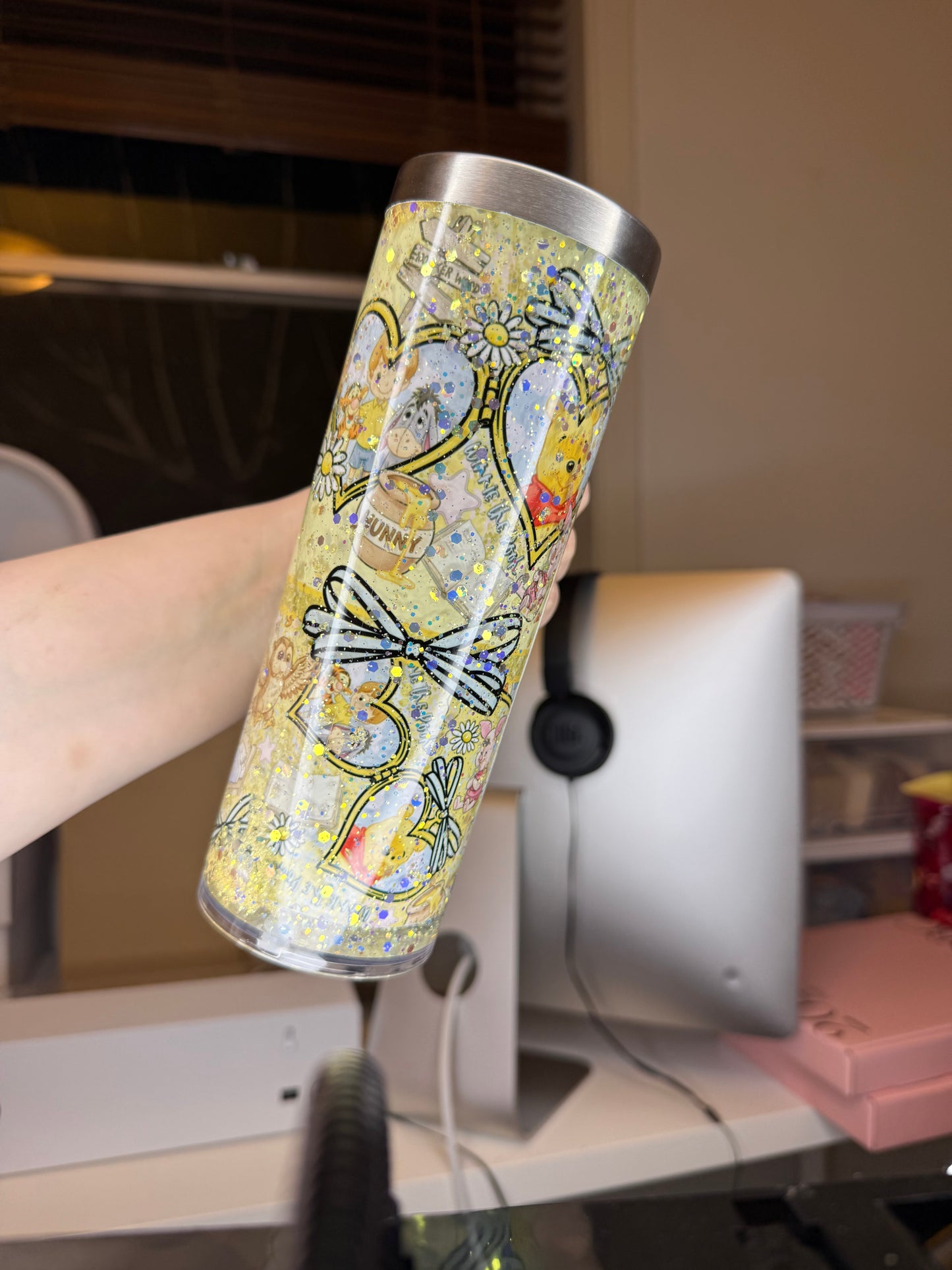 20oz Sublimation Handle Snowglobe