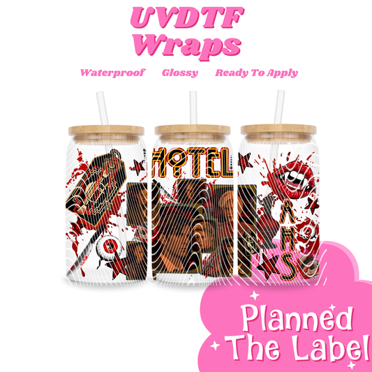 Hotel 16oz UVDTF Transfer