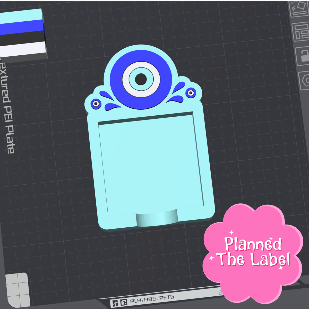 Evil Eye Post It Holders 3D Printing STL File