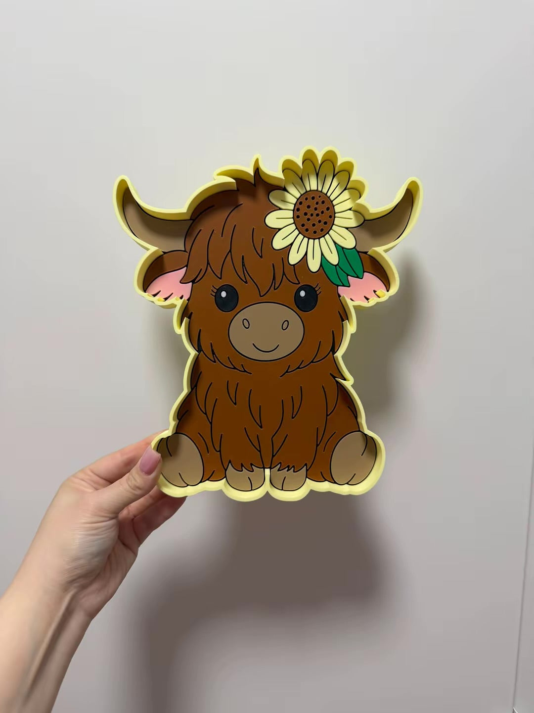 Sunflower Highland Trinket Tray