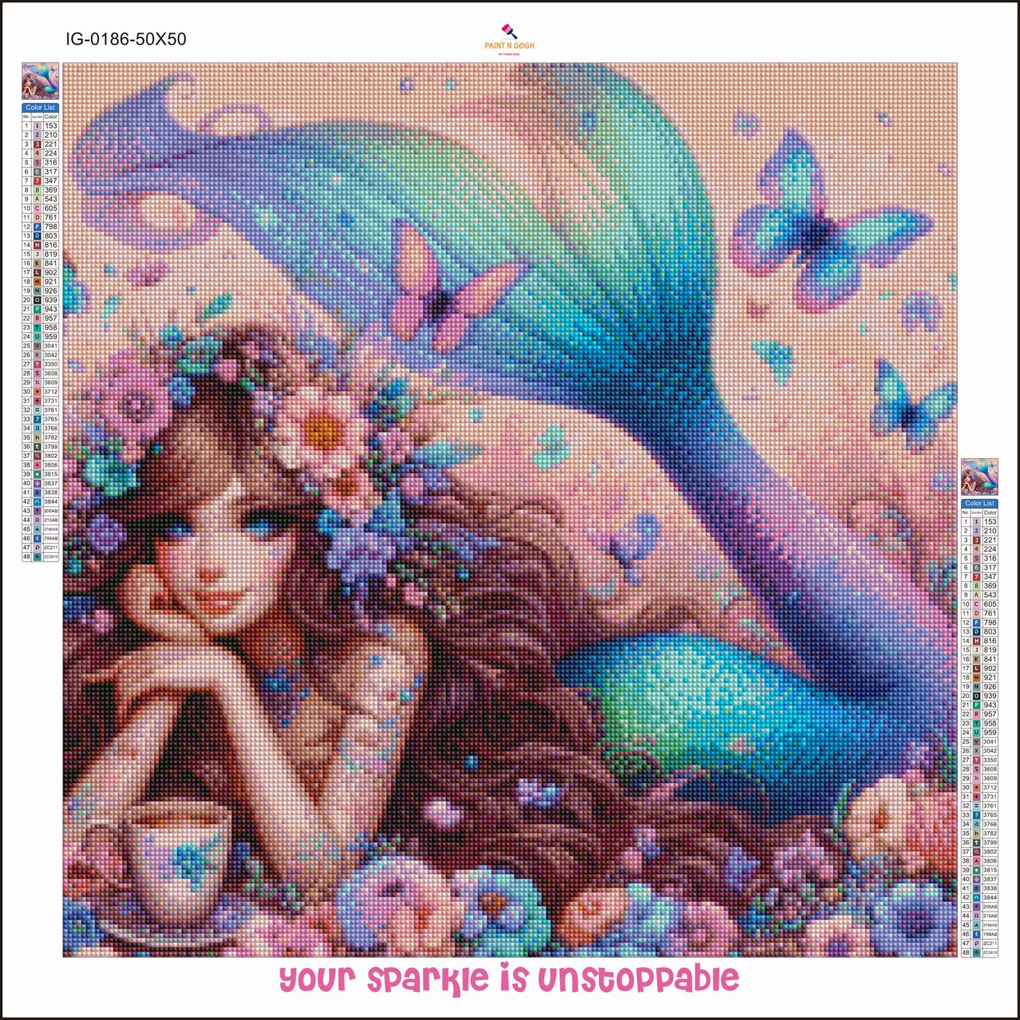 Diamond Painting Pastel Mermaid