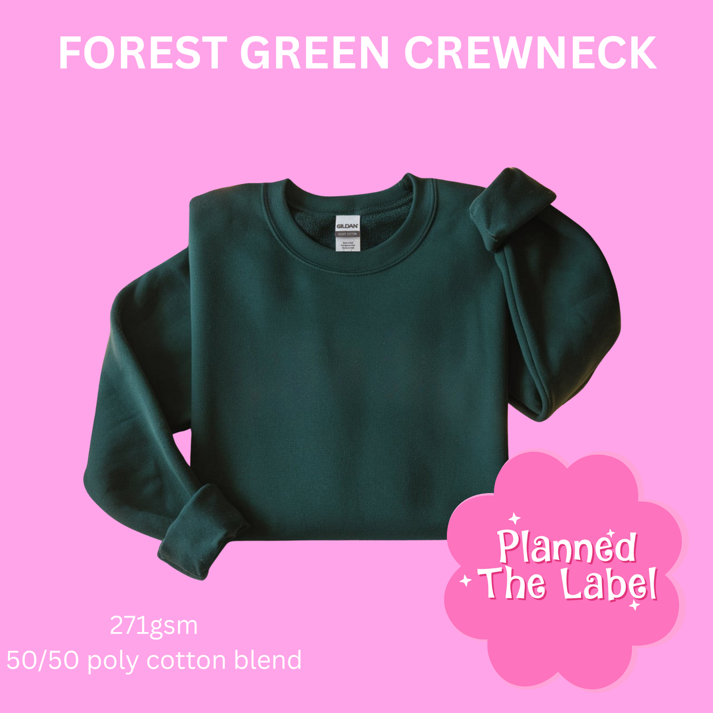 FOREST GREEN CREWNECK