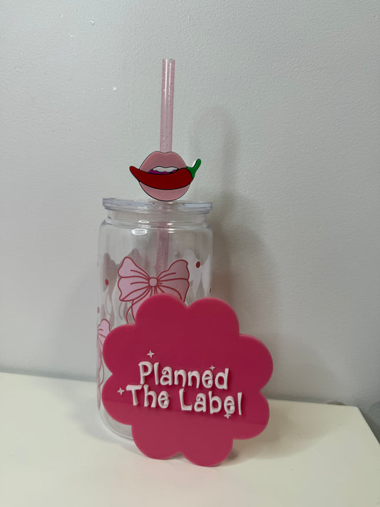 Spicy Lips Straw Topper 3D