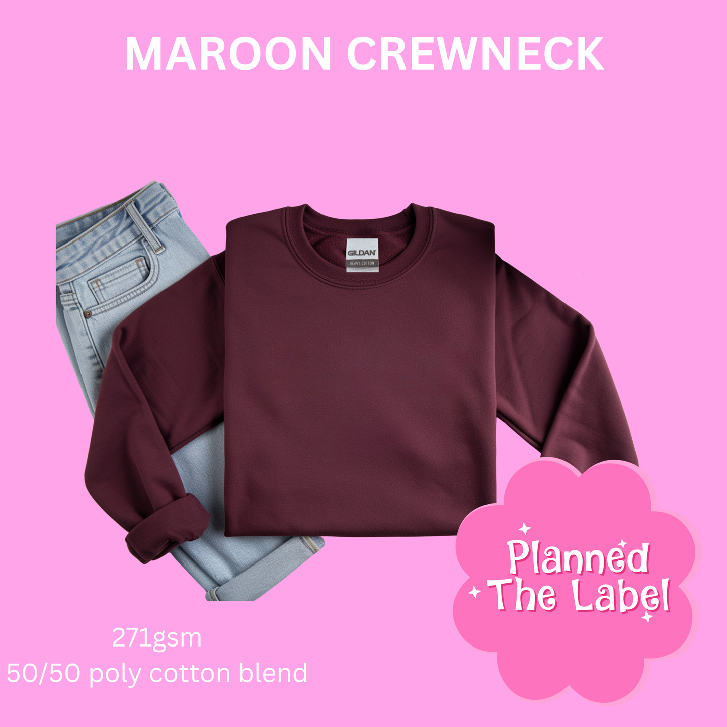 MAROON CREWNECK