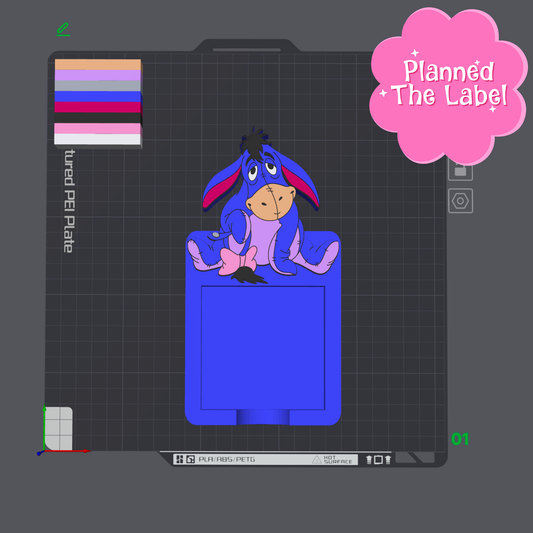 Cute Donkey Post It Holders 3D Printing STL File