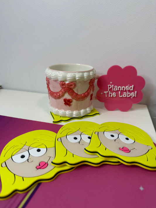 Liz Head Coasters 3D Printed