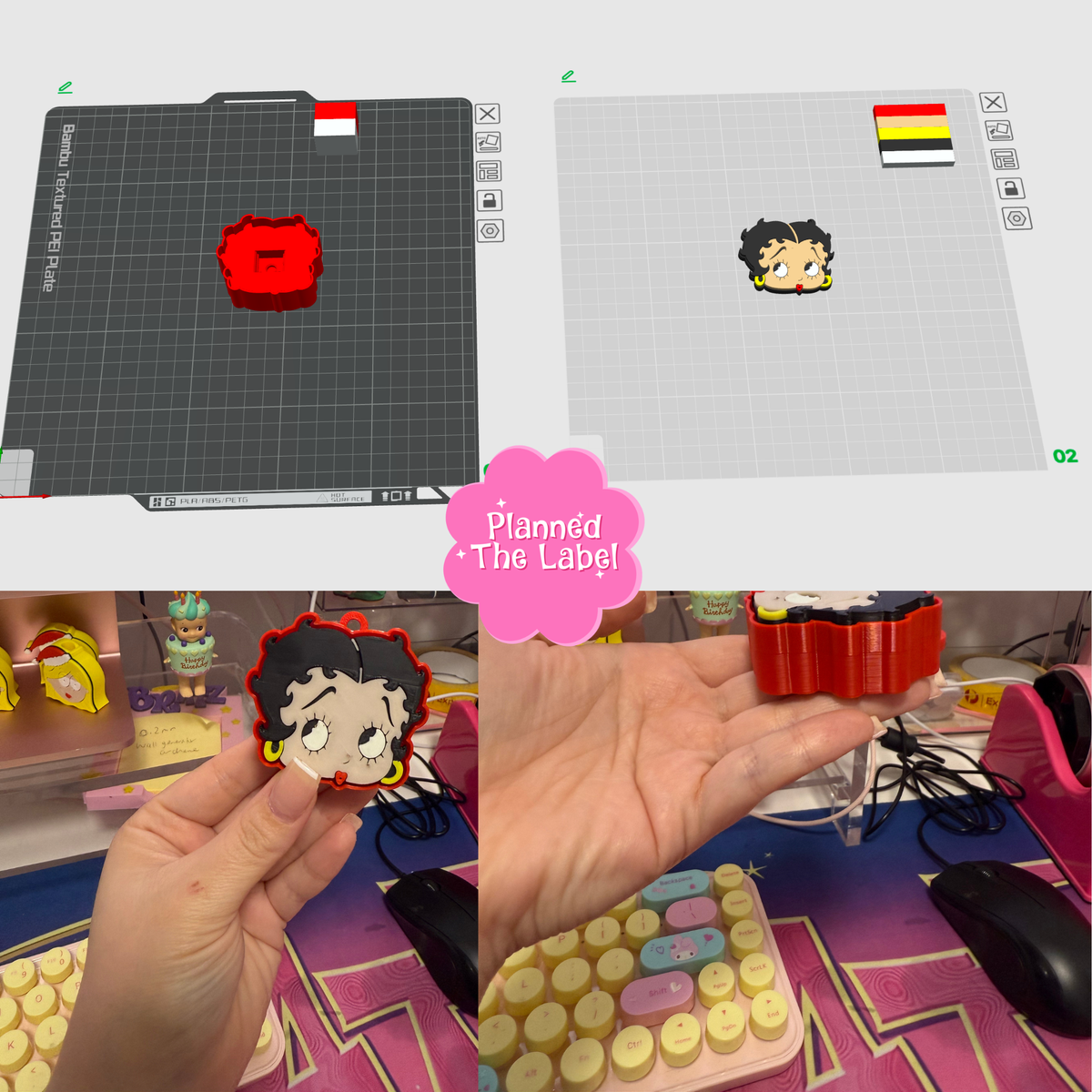Betty Girl Clicker 3D Printing STL File