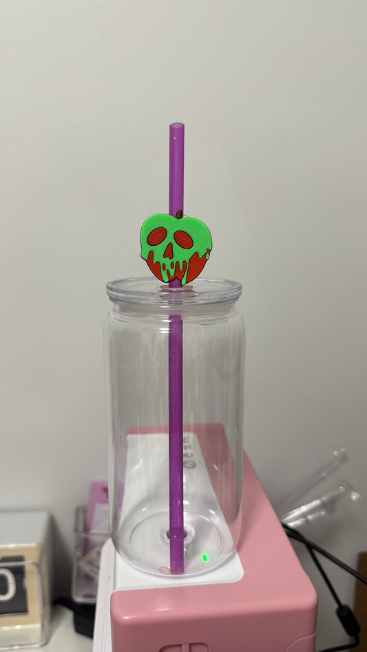 Poison Apple Straw Topper 3D