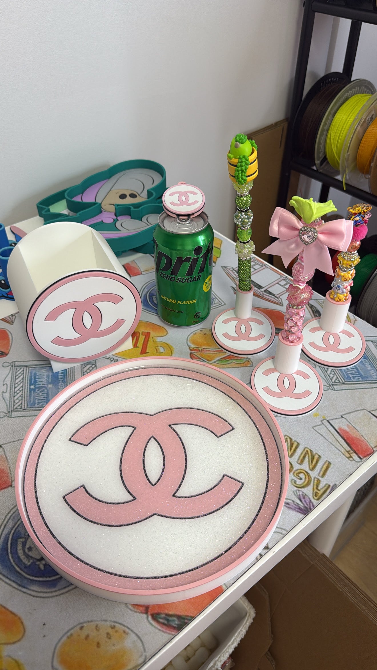 Cc Pen Holder  back left in pic)
