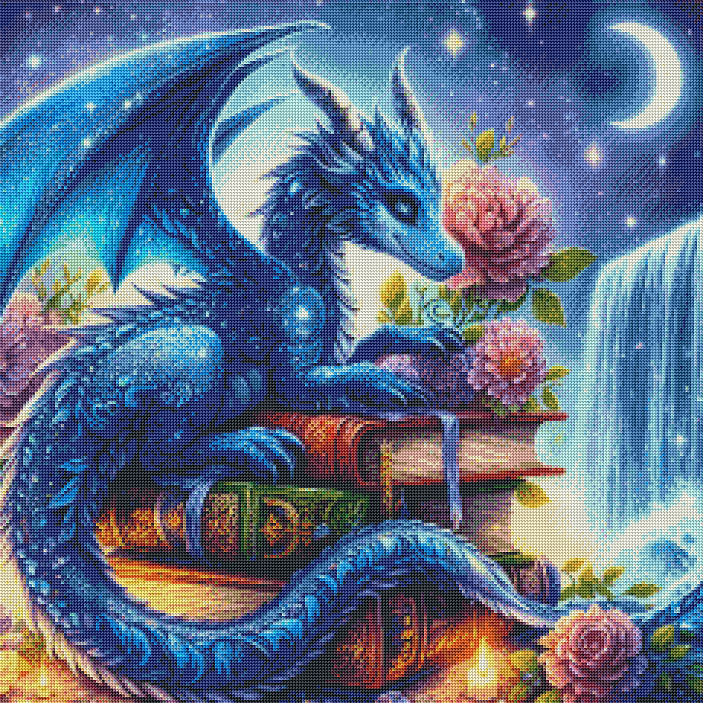 Blue Dragon Diamond Painting Kits