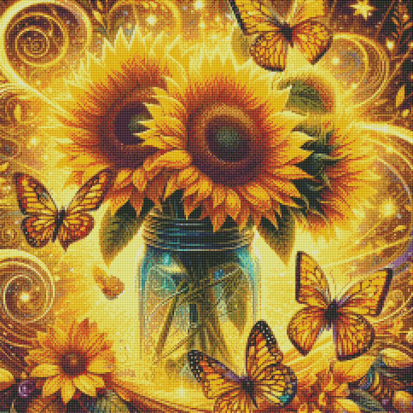 Sunflower Vase Diamond Painting Kits