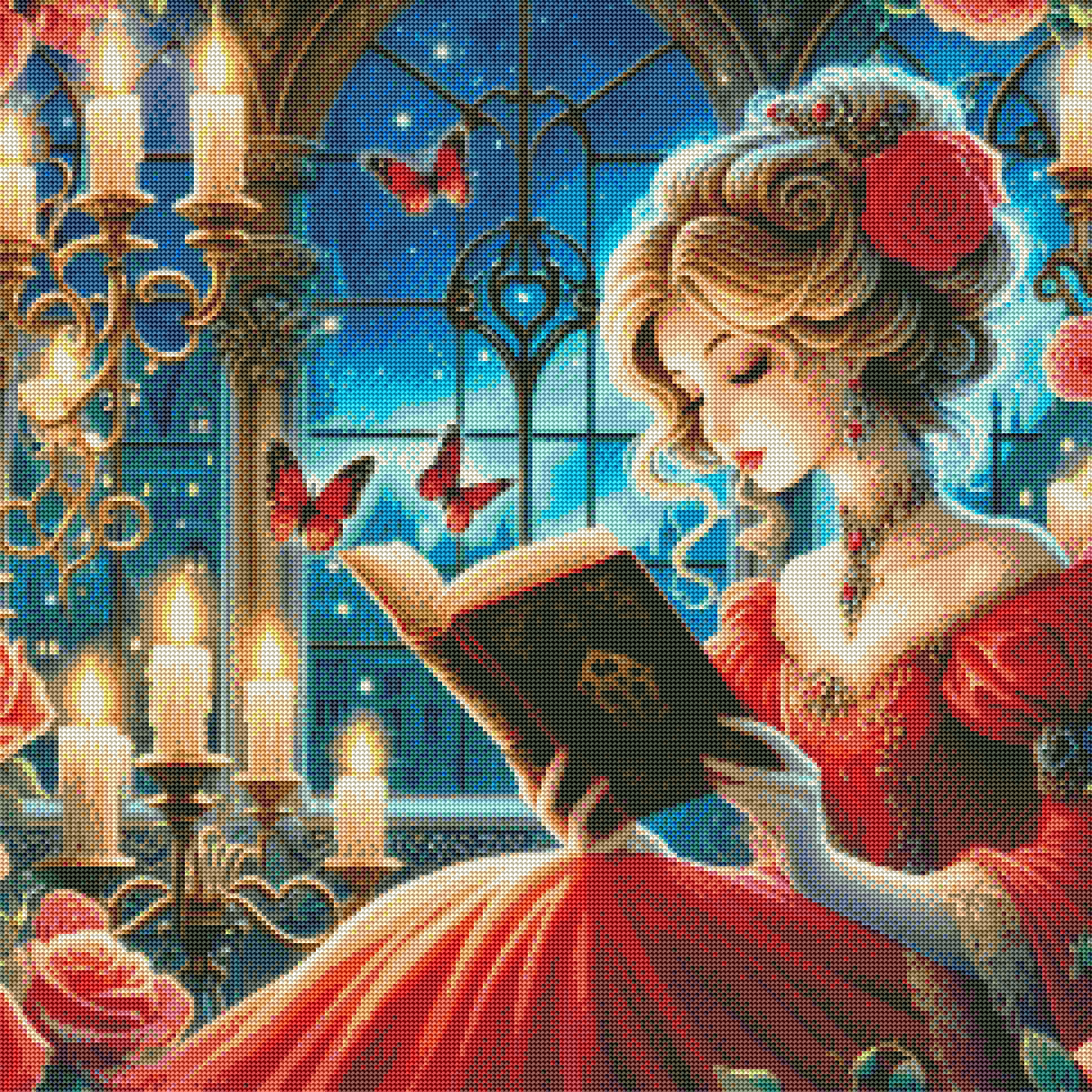 Gothic Bookish Scene Diamond Painting Kits