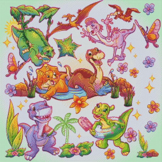 Land Dinos Diamond Painting Kits
