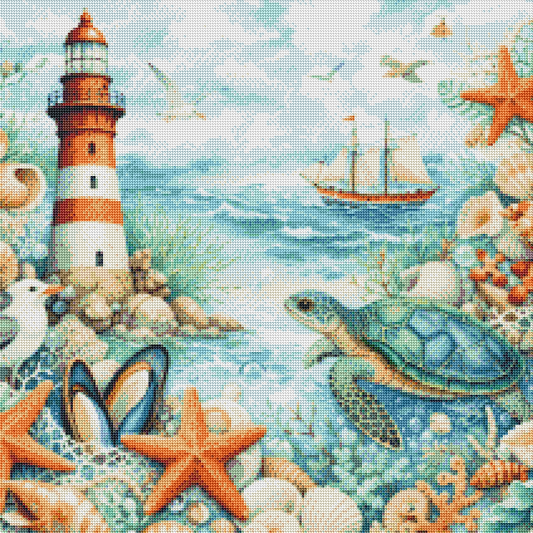Lighthouse Sea Diamond Painting Kits