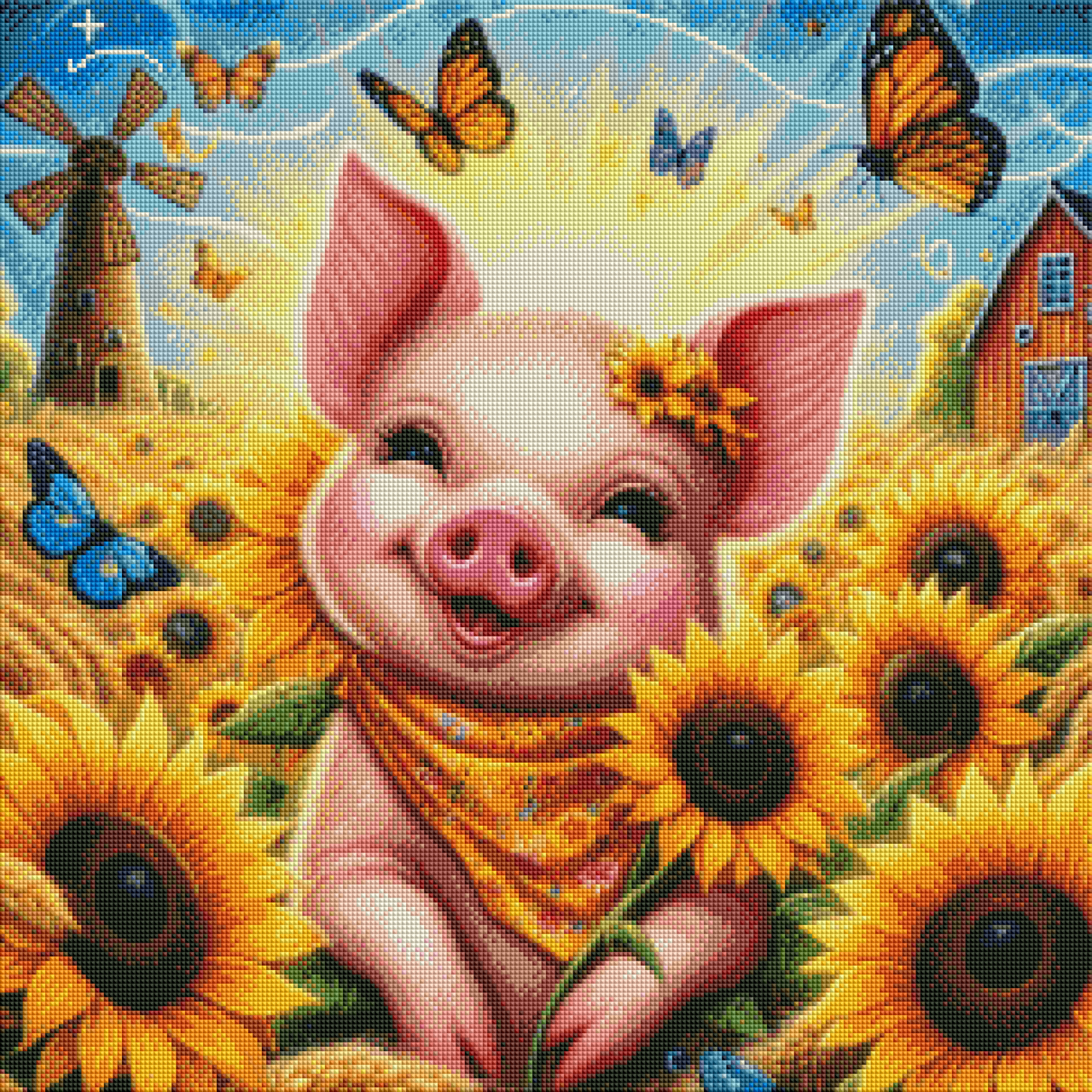 Farmer Pig Diamond Painting Kits