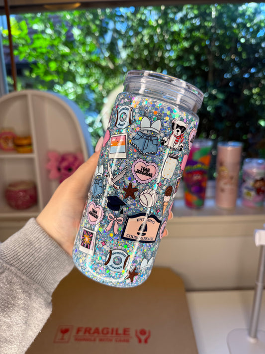 20oz Acrylic Snowglowbe Tumbler