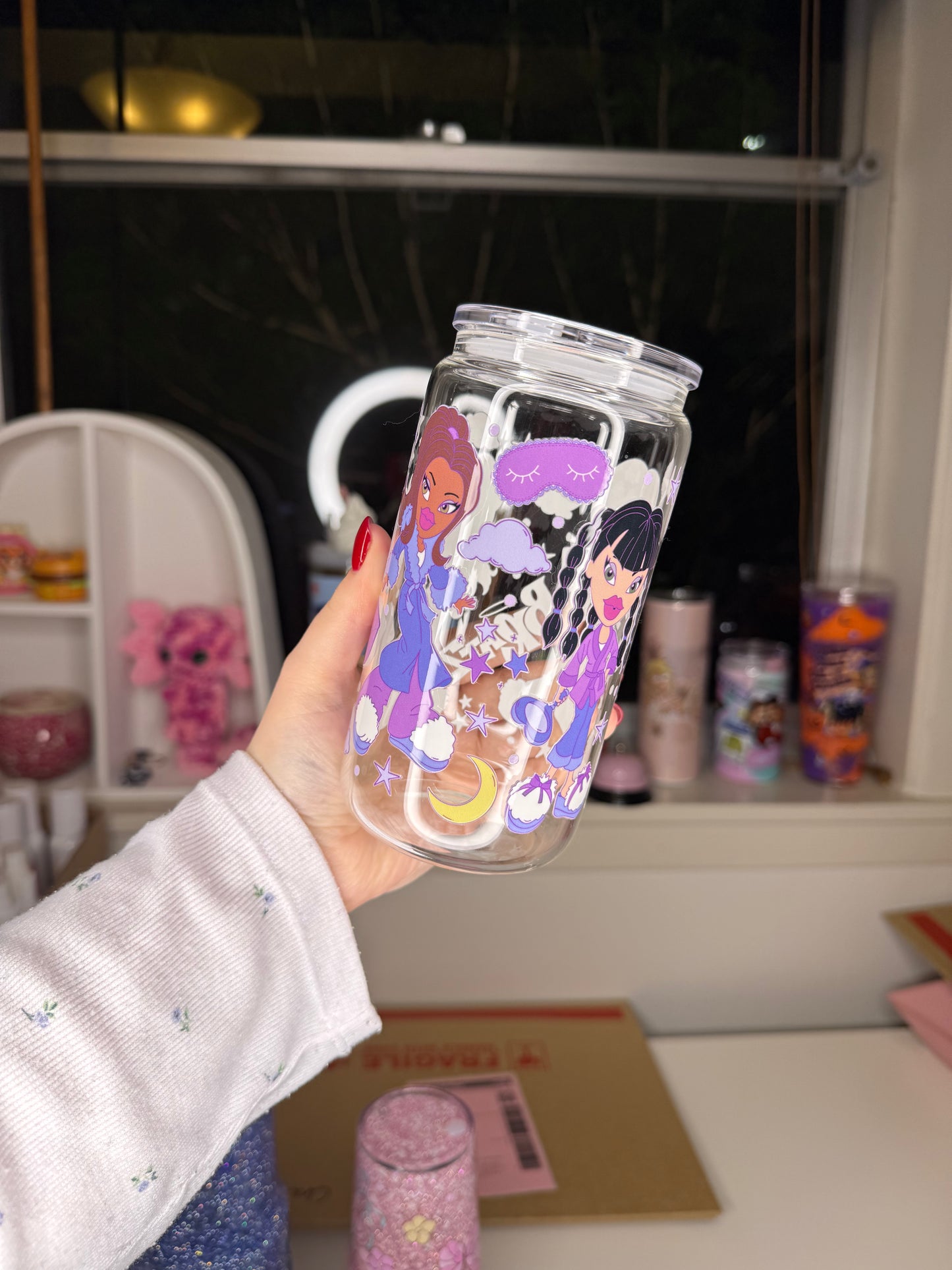Sleepover Glass Cup