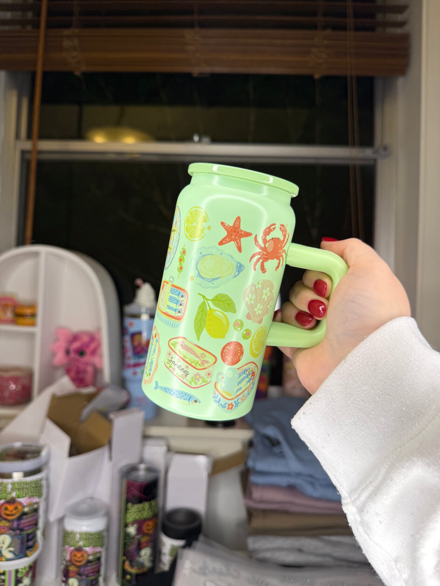 16oz Green Stainless Steel Euro Summer Style