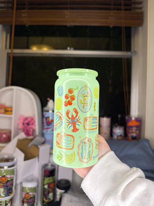 16oz Green Stainless Steel Euro Summer Style