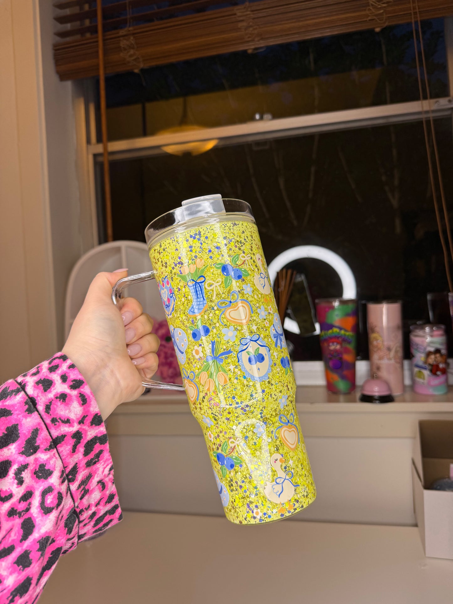 40oz Acrylic Snowglobe Tumbler