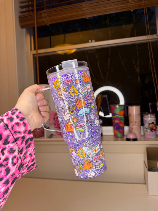 40oz Acrylic Snowglobe Tumbler