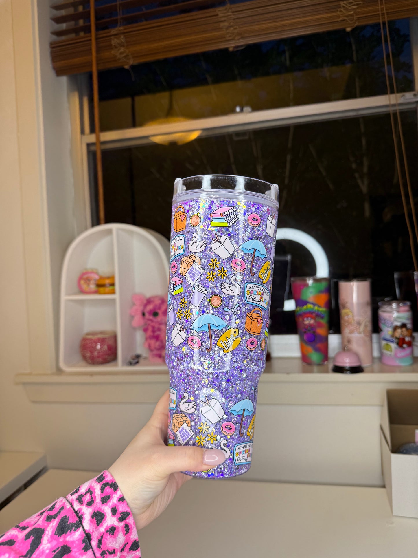 40oz Acrylic Snowglobe Tumbler