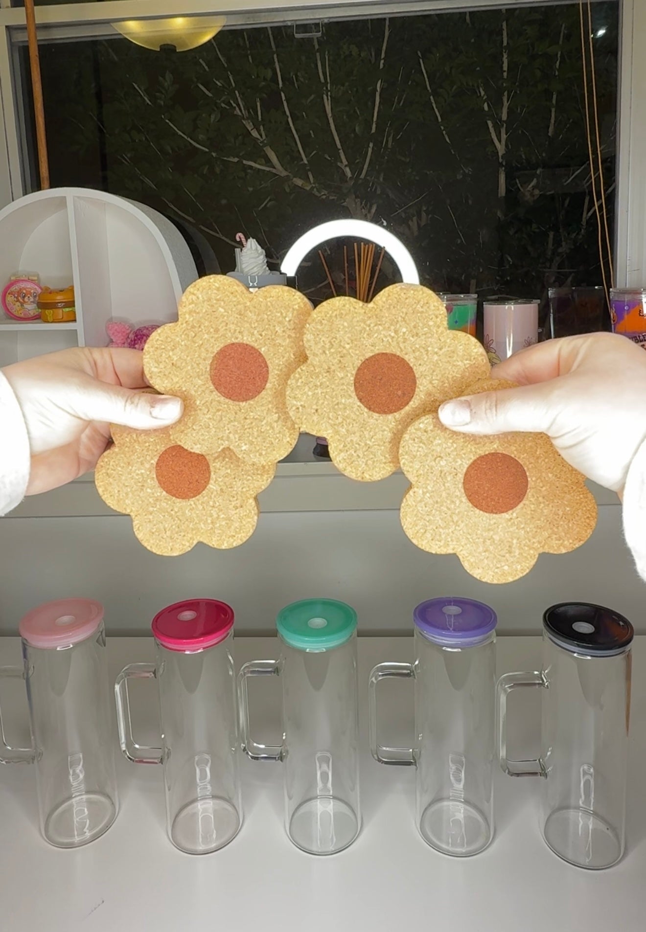 Daisy Coaster 4 Pack- FREE GIFT WITH CUP ORDERS over $50 ONLY!