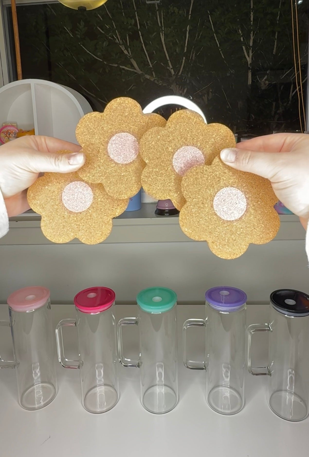 Daisy Coaster 4 Pack- FREE GIFT WITH CUP ORDERS over $50 ONLY!