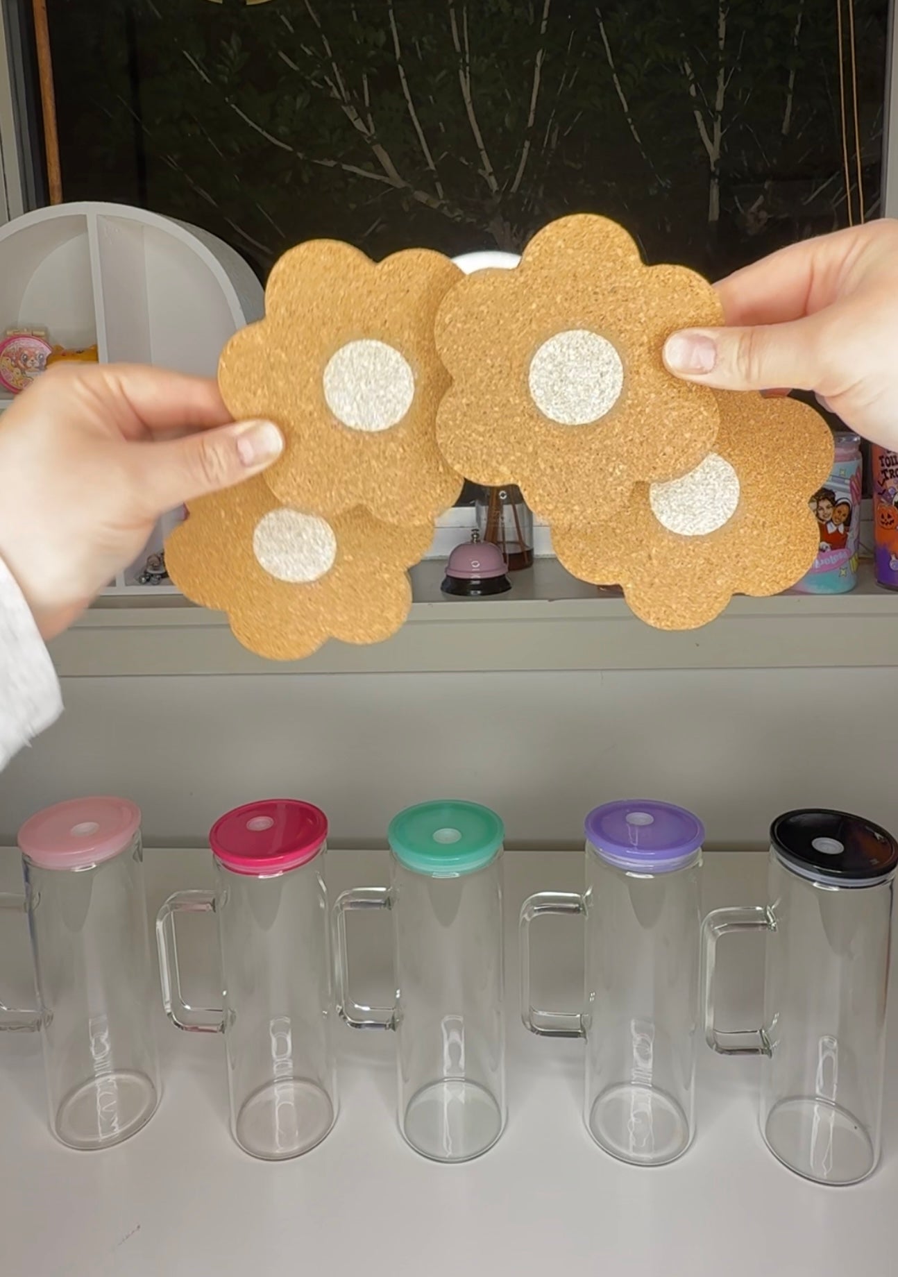 Daisy Coaster 4 Pack- FREE GIFT WITH CUP ORDERS over $50 ONLY!