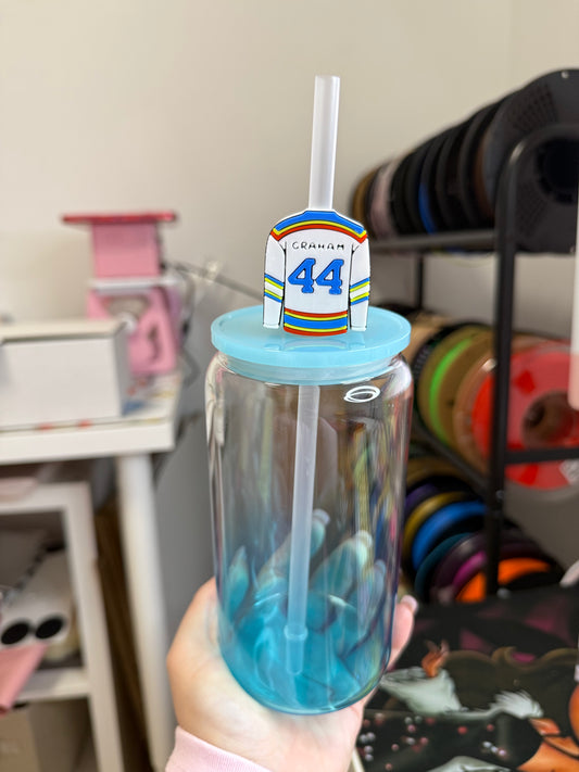 44 Jersey Straw Topper 3D