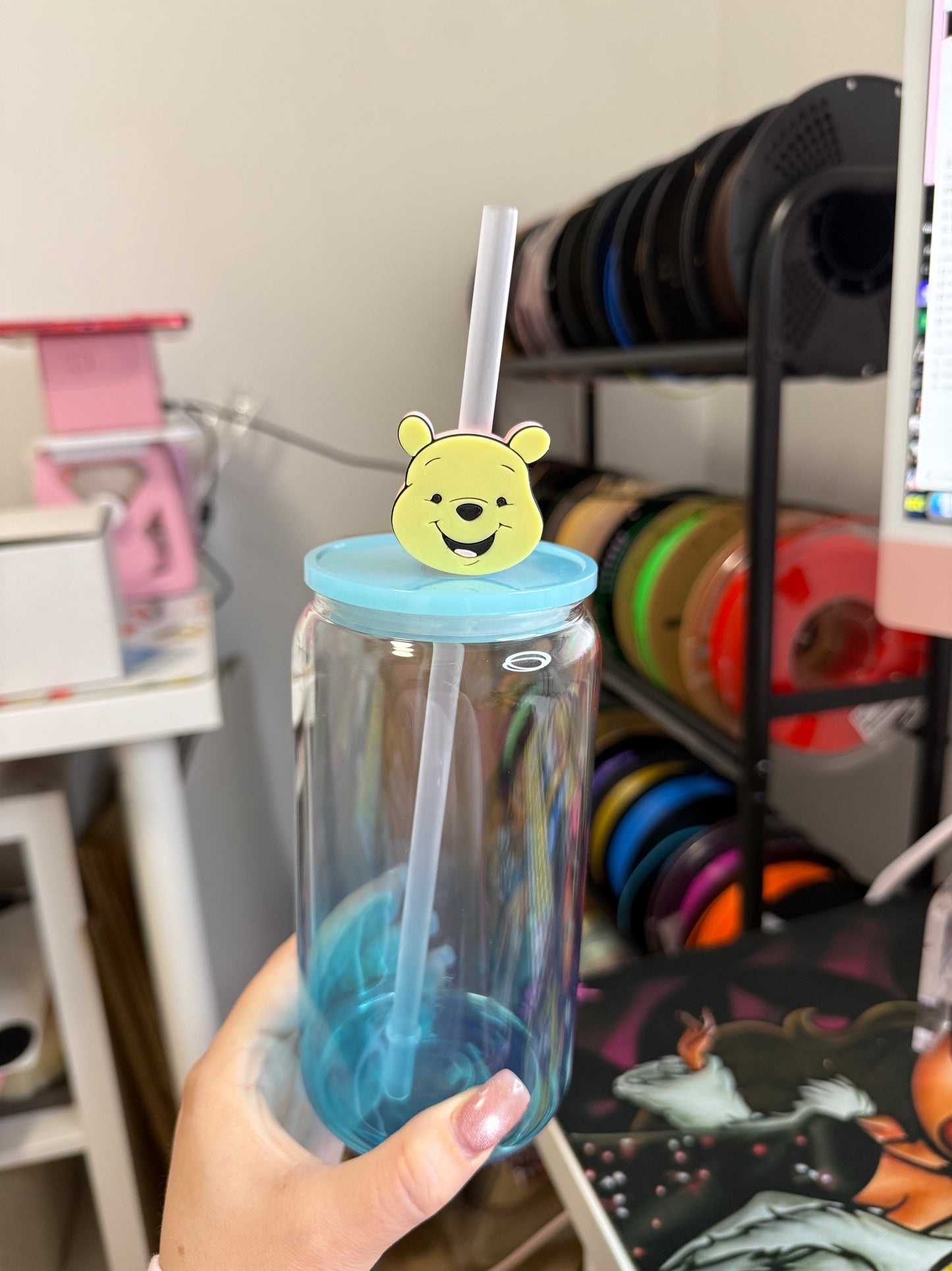 Honey Bear Straw Topper 3D