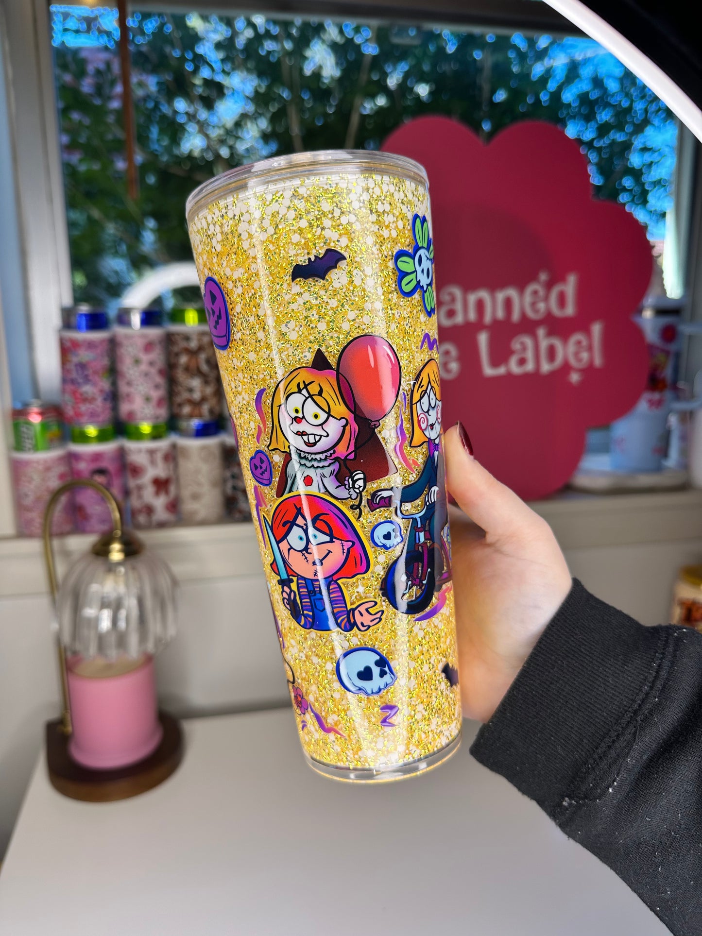 Halloween Lizzie 24oz Snowglobe