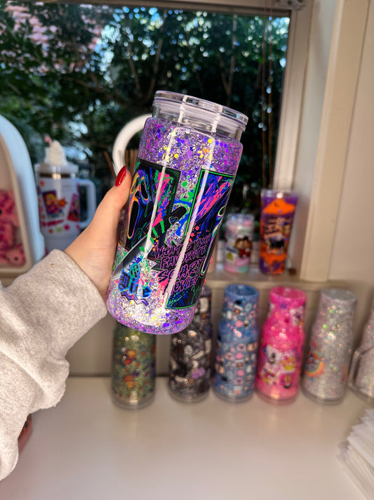 Ghost VHS Tall Acrylic Snowglobe