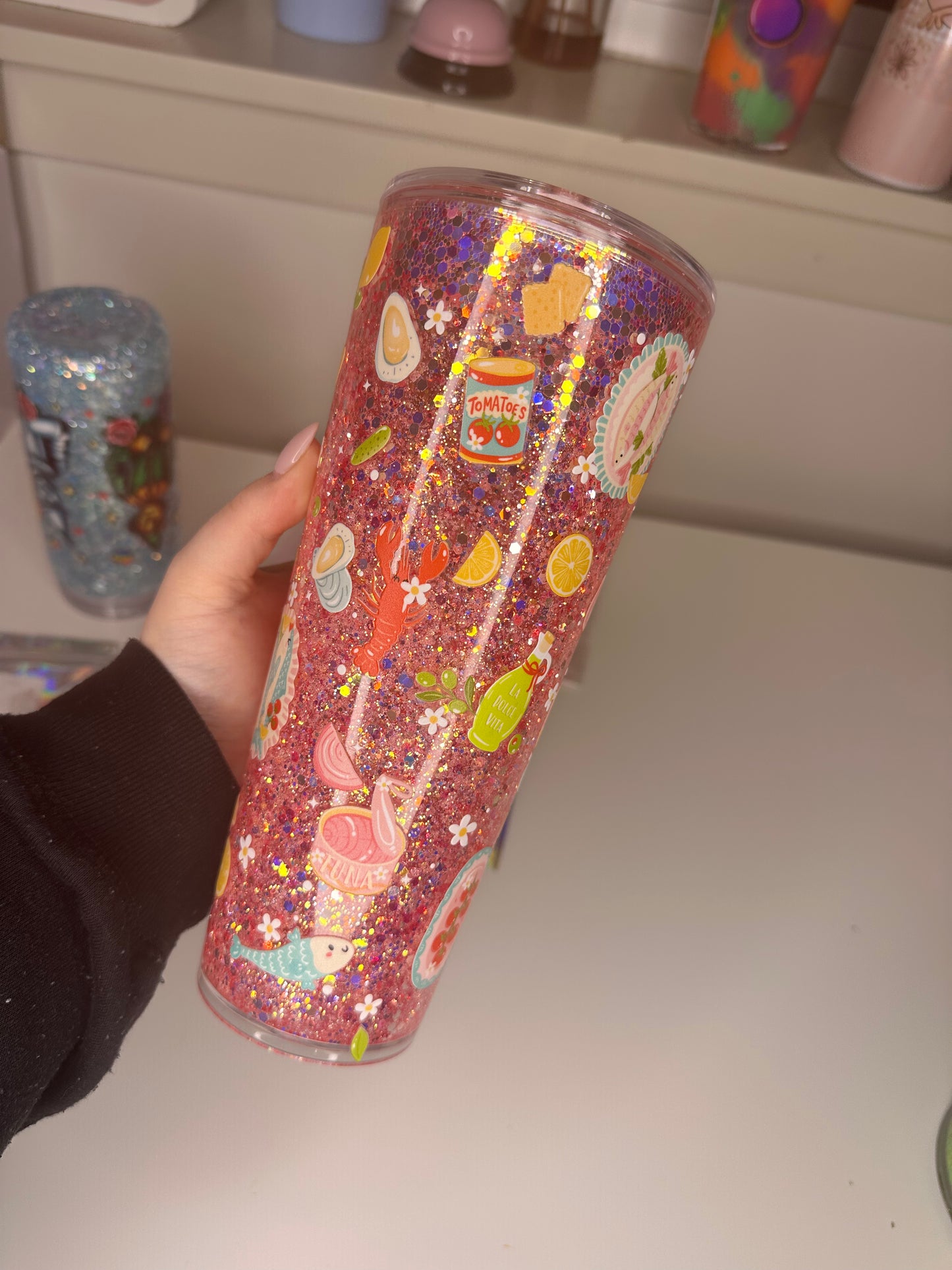 24oz Euro Summer Vibes Snowglobe