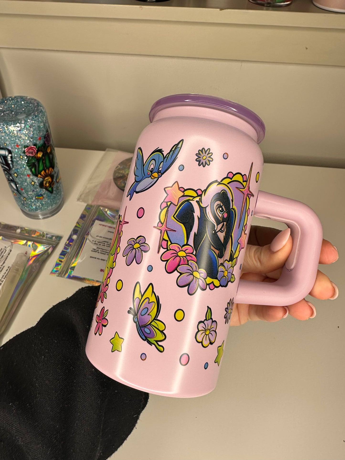 Various 16oz Coloured Handle Sublimation Cups