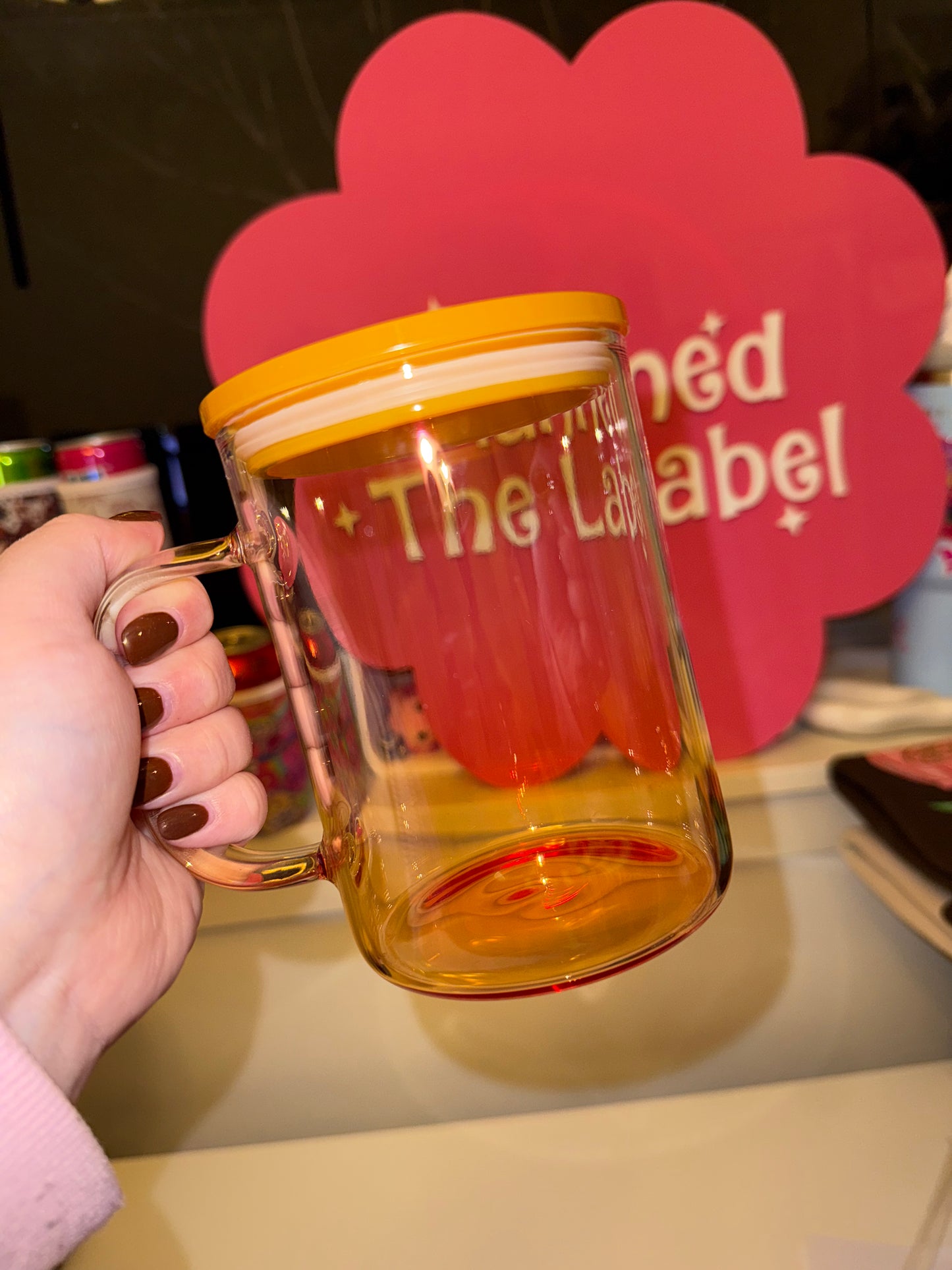 17oz Glass Ombre Jelly Mug