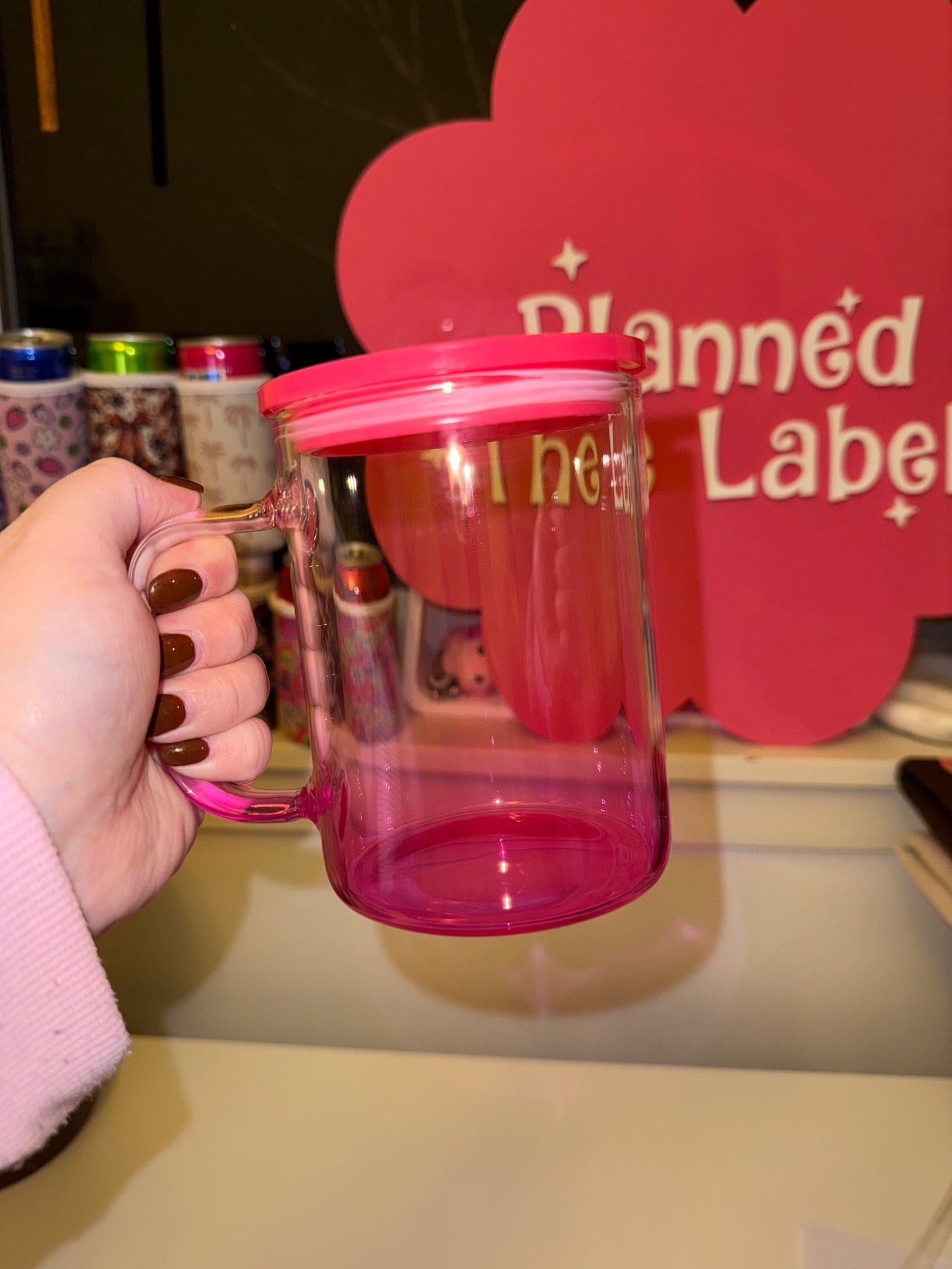 17oz Glass Ombre Jelly Mug