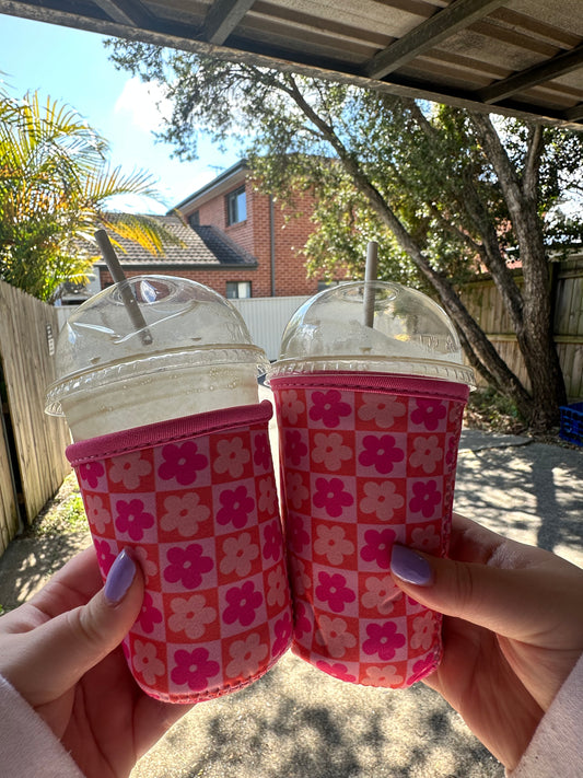 Retro Flowers Cup Cozies