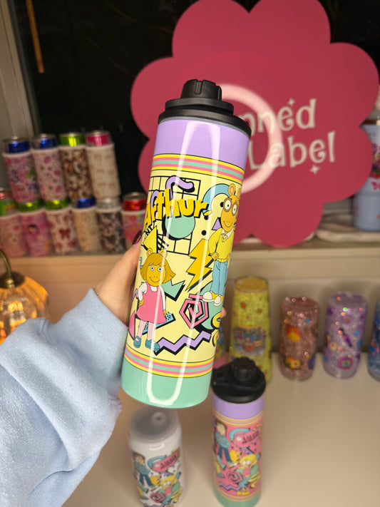 Retro Arthur 20oz Stainless Steel Bottle