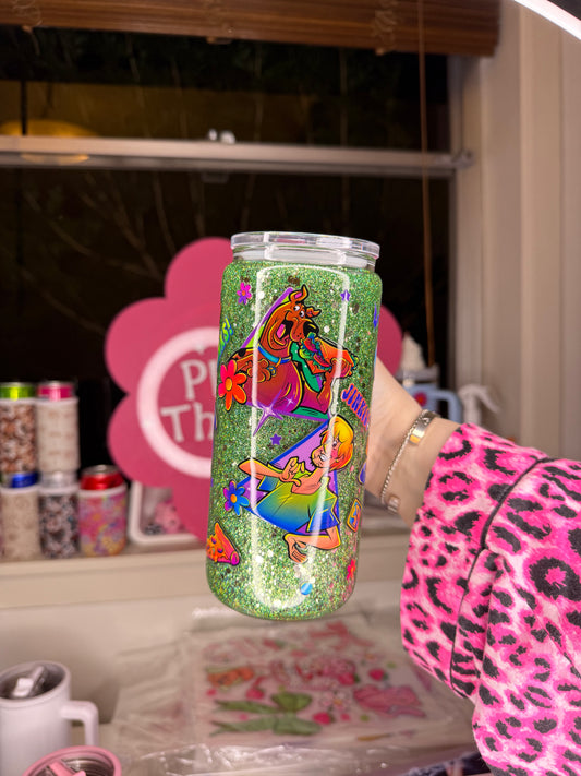 Jinkies 16oz Glass Handle