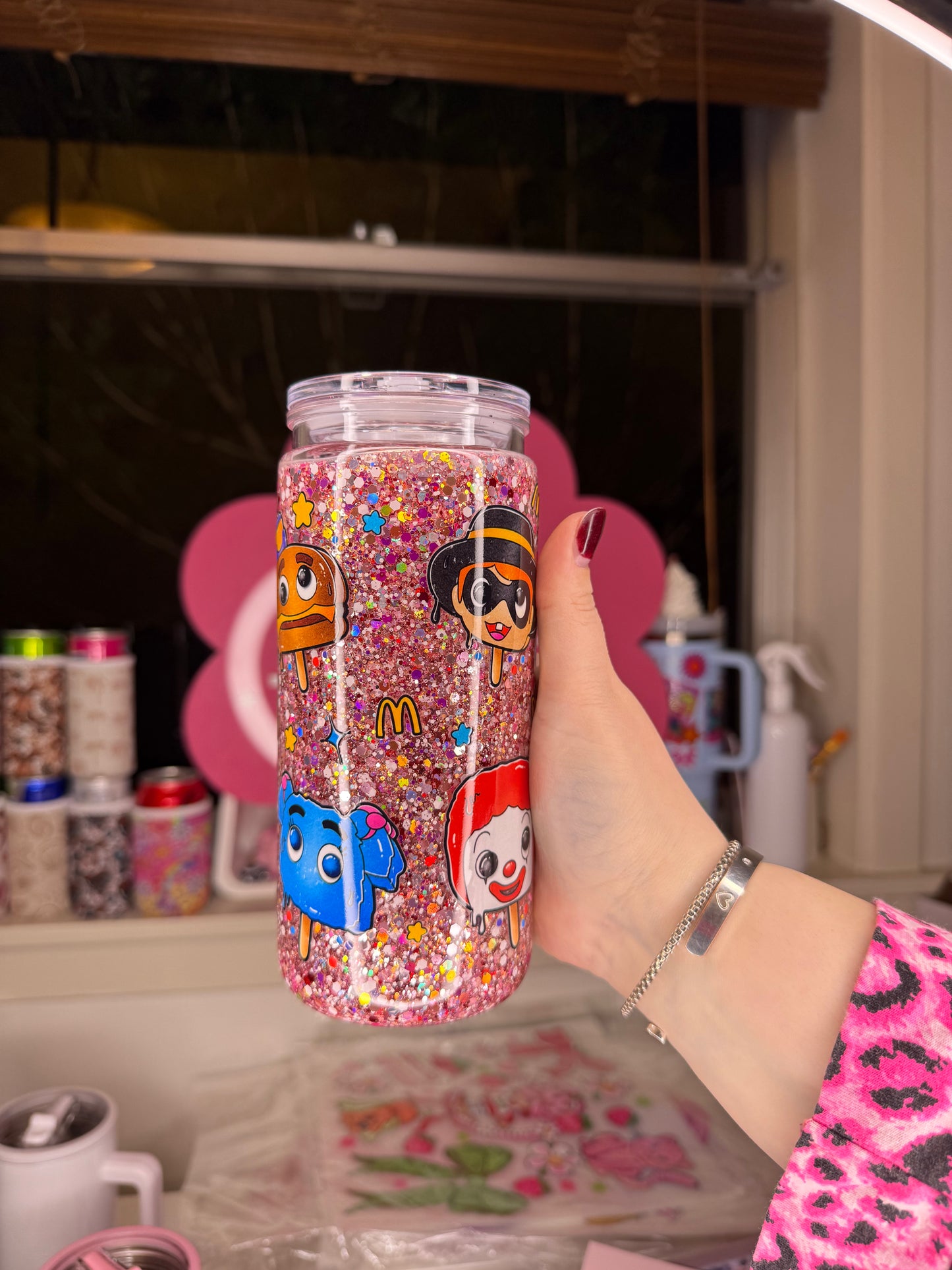 McHappy Tall Acrylic Snowglobe