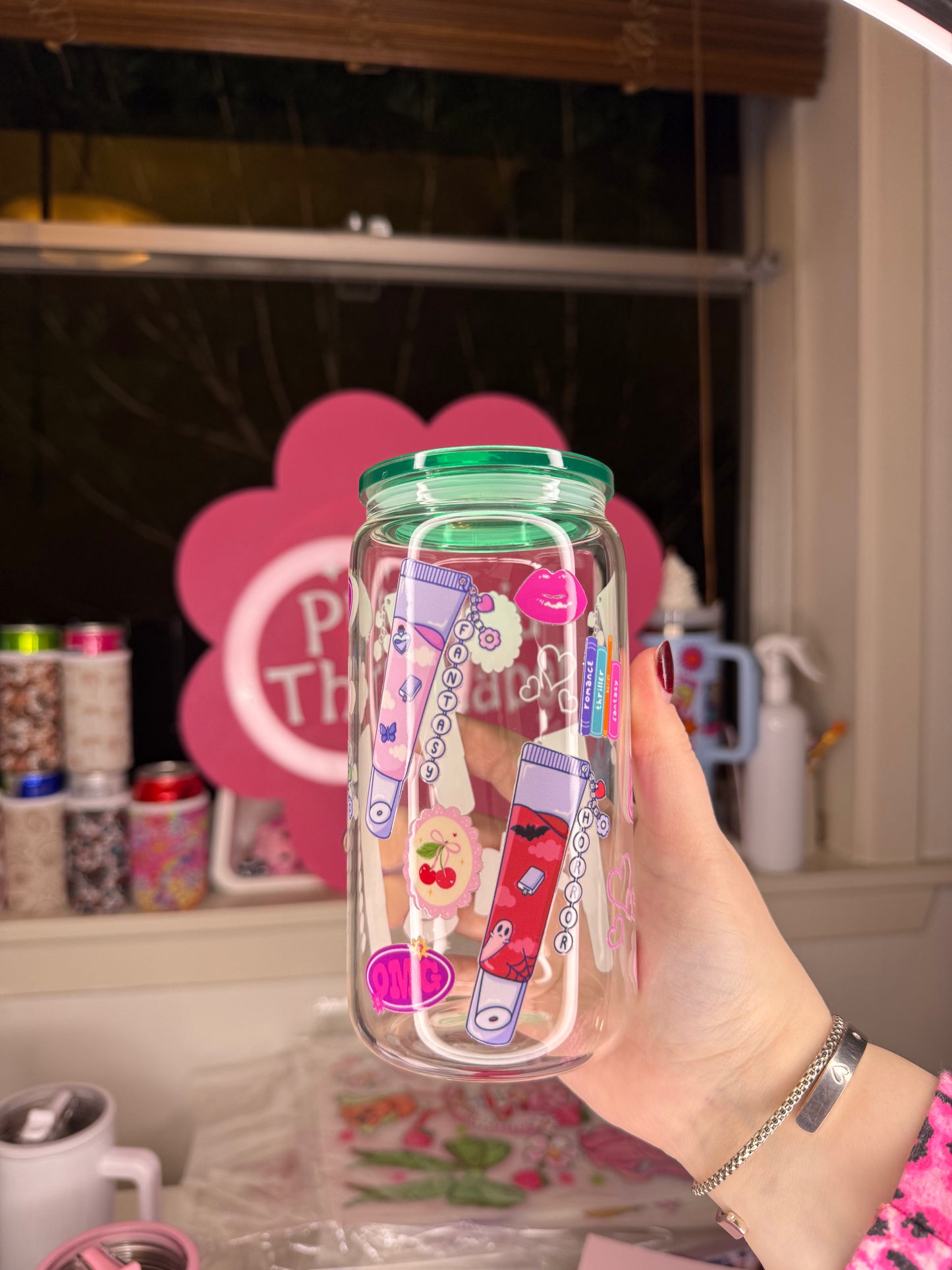 Bookish Lipgloss Glass Cup