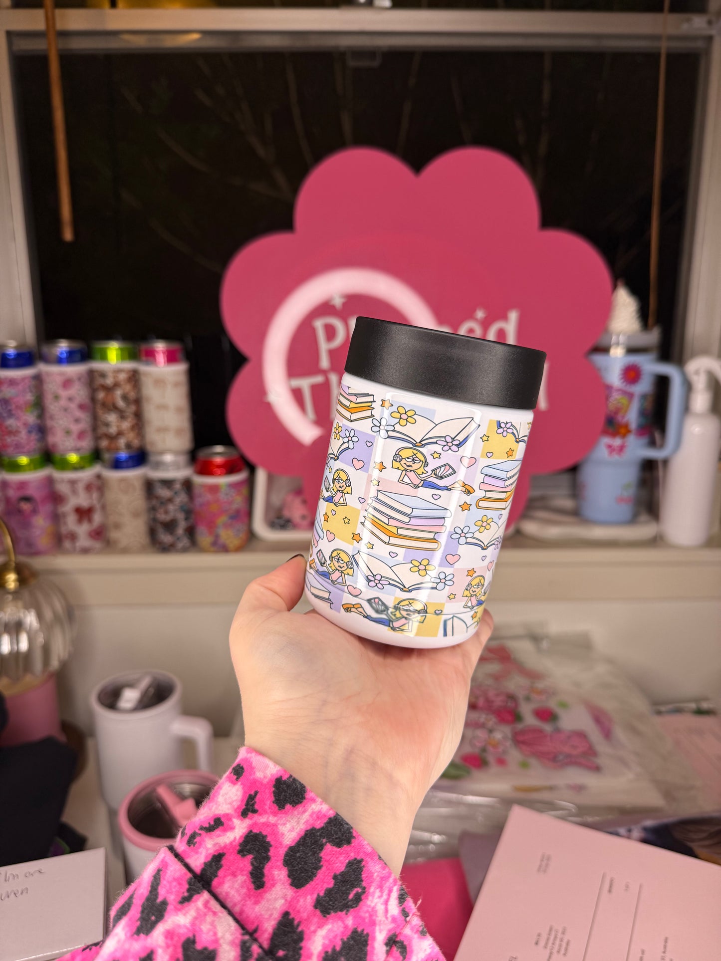 Bookish Lizzie Can Cooler