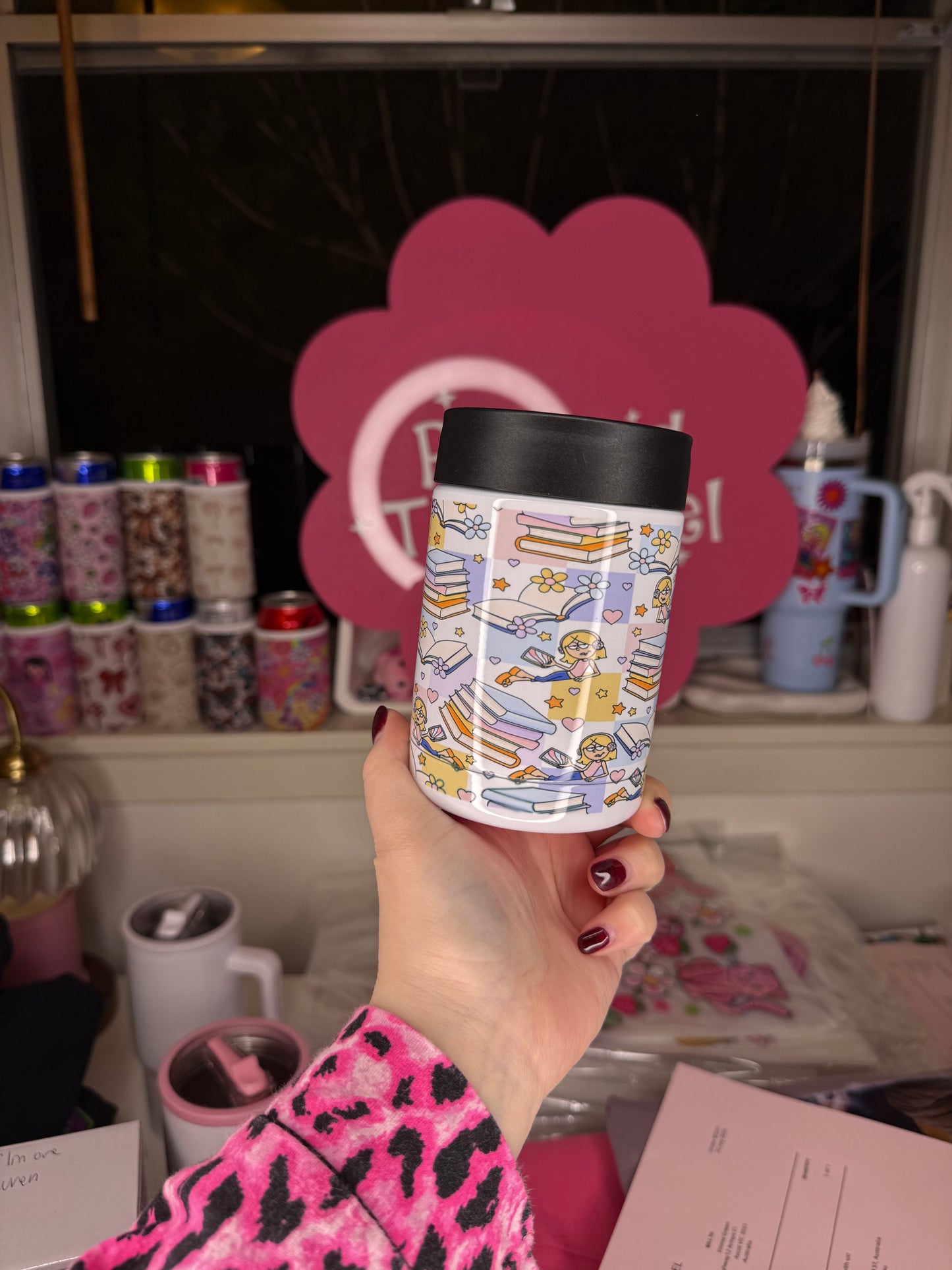 Bookish Lizzie Can Cooler