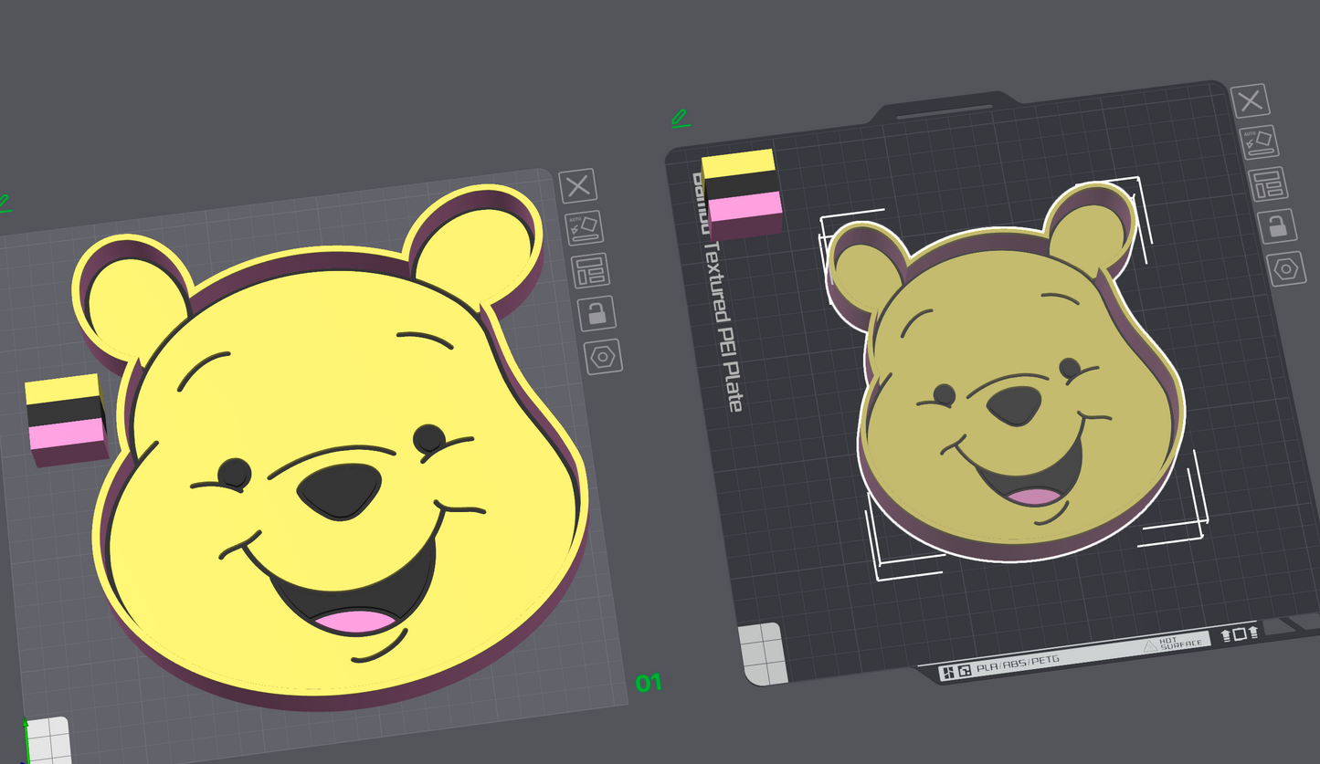 Honey Bear Trinket Trays 3D Printing STL File