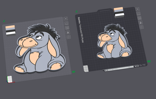 Sad Donkey Trinket Trays 3D Printing STL File
