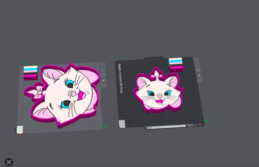 Cutesy Kitty Trinket Trays 3D Printing STL File