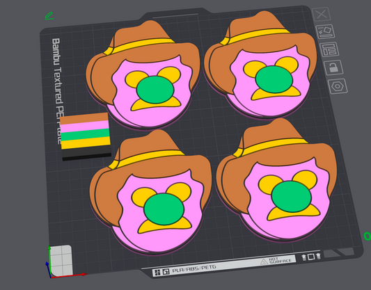 Bubbly Bill Coasters 3D Printing STL File