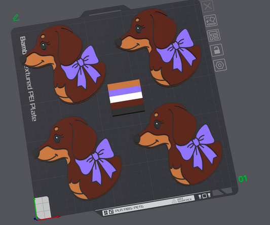 Cutesy Sausage Coasters 3D Printing STL File