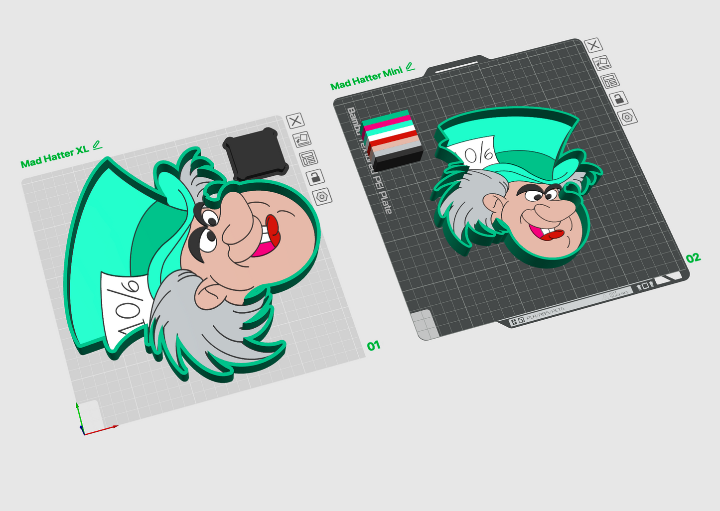 Mad Hat Trinket Trays 3D Printing STL File